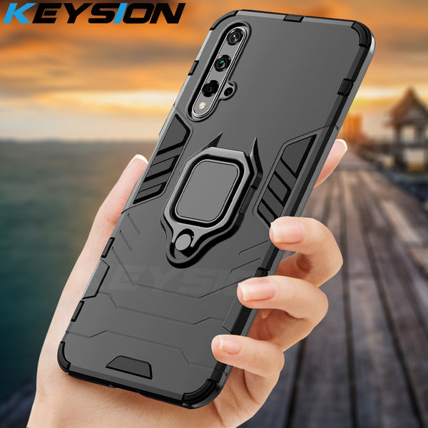 KEYSION Shockproof Armor Case For Huawei Mate 30 20 Pro P30 P20 lite P Smart Y5 Y6 Y7 Y9 2019 Phone Cover for Honor 20 Pro 10i 10 lite 8a 8X 9X