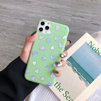 Kowkaka Cute Cartoon Daisy Phone Case For iPhone 11 Pro X XR XS Max 6 6s 7 8 Plus SE 2020 Soft Flower Love Heart Fundas Cover