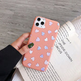 Kowkaka Cute Cartoon Daisy Phone Case For iPhone 11 Pro X XR XS Max 6 6s 7 8 Plus SE 2020 Soft Flower Love Heart Fundas Cover