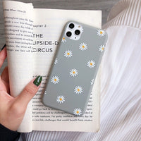 Kowkaka Cute Cartoon Daisy Phone Case For iPhone 11 Pro X XR XS Max 6 6s 7 8 Plus SE 2020 Soft Flower Love Heart Fundas Cover