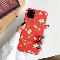 Kowkaka Cute Cartoon Daisy Phone Case For iPhone 11 Pro X XR XS Max 6 6s 7 8 Plus SE 2020 Soft Flower Love Heart Fundas Cover