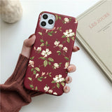 Kowkaka Cute Cartoon Daisy Phone Case For iPhone 11 Pro X XR XS Max 6 6s 7 8 Plus SE 2020 Soft Flower Love Heart Fundas Cover