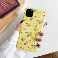 Kowkaka Cute Cartoon Daisy Phone Case For iPhone 11 Pro X XR XS Max 6 6s 7 8 Plus SE 2020 Soft Flower Love Heart Fundas Cover