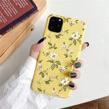 Kowkaka Cute Cartoon Daisy Phone Case For iPhone 11 Pro X XR XS Max 6 6s 7 8 Plus SE 2020 Soft Flower Love Heart Fundas Cover