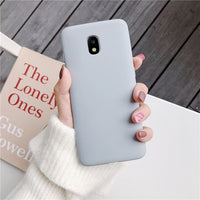 candy color silicone phone case for samsung galaxy j7 pro j5 j3 2017 2016 2015 a6 a8 j8 j6 j4 plus 2018 matte soft tpu cover