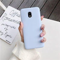 candy color silicone phone case for samsung galaxy j7 pro j5 j3 2017 2016 2015 a6 a8 j8 j6 j4 plus 2018 matte soft tpu cover