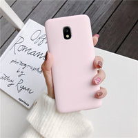 candy color silicone phone case for samsung galaxy j7 pro j5 j3 2017 2016 2015 a6 a8 j8 j6 j4 plus 2018 matte soft tpu cover