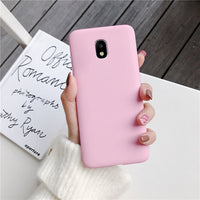 candy color silicone phone case for samsung galaxy j7 pro j5 j3 2017 2016 2015 a6 a8 j8 j6 j4 plus 2018 matte soft tpu cover