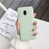 candy color silicone phone case for samsung galaxy j7 pro j5 j3 2017 2016 2015 a6 a8 j8 j6 j4 plus 2018 matte soft tpu cover