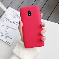 candy color silicone phone case for samsung galaxy j7 pro j5 j3 2017 2016 2015 a6 a8 j8 j6 j4 plus 2018 matte soft tpu cover