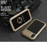 Heavy Duty Metal Aluminum Phone Case for iPhone 11 Pro Max XR XS MAX 6 6S 7 8 Plus X 5S SE 2020 Doom Armor Shockproof Case Cover