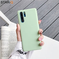 candy color silicone phone case for huawei p30 lite pro p20 lite p10 p smart plus z 2019 2018 matte soft tpu back cover