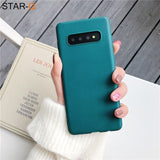 candy color silicone phone case for samsung galaxy note 10 9 8 s10 s10e s9 s8 s20 plus e galaxi matte soft tpu back cover cases