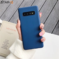 candy color silicone phone case for samsung galaxy note 10 9 8 s10 s10e s9 s8 s20 plus e galaxi matte soft tpu back cover cases