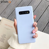 candy color silicone phone case for samsung galaxy note 10 9 8 s10 s10e s9 s8 s20 plus e galaxi matte soft tpu back cover cases