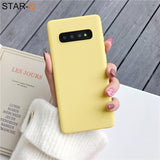 candy color silicone phone case for samsung galaxy note 10 9 8 s10 s10e s9 s8 s20 plus e galaxi matte soft tpu back cover cases