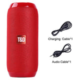 Portable Bluetooth Speaker 20w Wireless Bass Column Waterproof Outdoor USB Speakers Support AUX TF Subwoofer Loudspeaker TG117