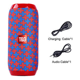 Portable Bluetooth Speaker 20w Wireless Bass Column Waterproof Outdoor USB Speakers Support AUX TF Subwoofer Loudspeaker TG117