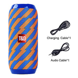 Portable Bluetooth Speaker 20w Wireless Bass Column Waterproof Outdoor USB Speakers Support AUX TF Subwoofer Loudspeaker TG117