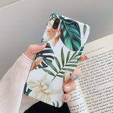 LOVECOM Retro Flower Leaf Phone Case With Ring For Huawei P20 P30 P40 Lite P20 P30 Pro Mate 20 30 Lite Case Soft IMD Phone Cover