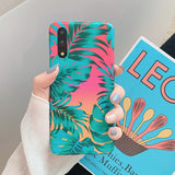 LOVECOM Retro Flower Leaf Phone Case With Ring For Huawei P20 P30 P40 Lite P20 P30 Pro Mate 20 30 Lite Case Soft IMD Phone Cover