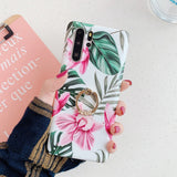 LOVECOM Retro Flower Leaf Phone Case With Ring For Huawei P20 P30 P40 Lite P20 P30 Pro Mate 20 30 Lite Case Soft IMD Phone Cover