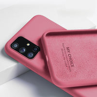 New Original Liquid Silicone Soft Case For Samsung A51 A50 S10 Plus S8 S9 S20 Note 20 Ultra S10E A71 A70 A21S A30 A31 A41 Coque