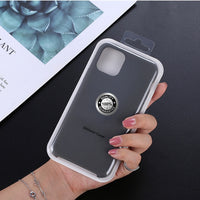 Luxury Silicone Phone Case for Apple iPhone 11 Pro MAX XS XR 7 8 6S Plus 8Plus 12 Mini 11Pro Official Logo Liqiud Brand Cover