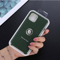 Luxury Silicone Phone Case for Apple iPhone 11 Pro MAX XS XR 7 8 6S Plus 8Plus 12 Mini 11Pro Official Logo Liqiud Brand Cover