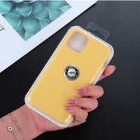 Luxury Silicone Phone Case for Apple iPhone 11 Pro MAX XS XR 7 8 6S Plus 8Plus 12 Mini 11Pro Official Logo Liqiud Brand Cover