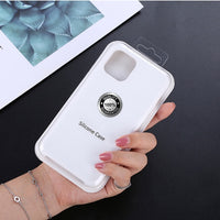 Luxury Silicone Phone Case for Apple iPhone 11 Pro MAX XS XR 7 8 6S Plus 8Plus 12 Mini 11Pro Official Logo Liqiud Brand Cover