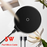 amzish 15W Fast QI Wireless Charger For iPhone 11 Pro 8 X XR XS Max 15W USB Quick Wireless Charging Pad For Samsung S10 S9 Note9