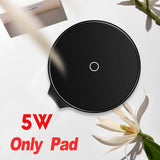 amzish 15W Fast QI Wireless Charger For iPhone 11 Pro 8 X XR XS Max 15W USB Quick Wireless Charging Pad For Samsung S10 S9 Note9
