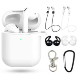 Pretty gift 2/7Pcs Set Silicone Cases for Airpods 2nd Protective Earphone Cover Case for Apple airpods2 Shockproof accessories