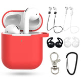 Pretty gift 2/7Pcs Set Silicone Cases for Airpods 2nd Protective Earphone Cover Case for Apple airpods2 Shockproof accessories