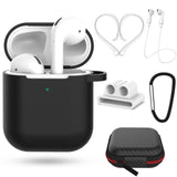 Pretty gift 2/7Pcs Set Silicone Cases for Airpods 2nd Protective Earphone Cover Case for Apple airpods2 Shockproof accessories