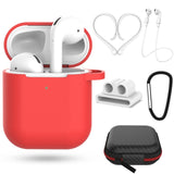 Pretty gift 2/7Pcs Set Silicone Cases for Airpods 2nd Protective Earphone Cover Case for Apple airpods2 Shockproof accessories