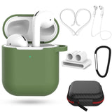 Pretty gift 2/7Pcs Set Silicone Cases for Airpods 2nd Protective Earphone Cover Case for Apple airpods2 Shockproof accessories
