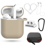Pretty gift 2/7Pcs Set Silicone Cases for Airpods 2nd Protective Earphone Cover Case for Apple airpods2 Shockproof accessories