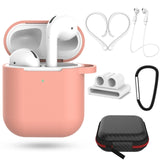 Pretty gift 2/7Pcs Set Silicone Cases for Airpods 2nd Protective Earphone Cover Case for Apple airpods2 Shockproof accessories