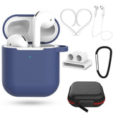 Pretty gift 2/7Pcs Set Silicone Cases for Airpods 2nd Protective Earphone Cover Case for Apple airpods2 Shockproof accessories
