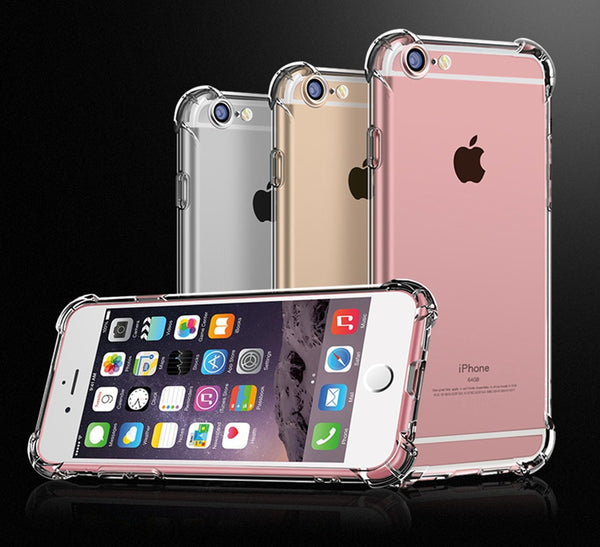 Super Shockproof Clear Soft Case for iPhone 5 5S 6 6S 7 8 Plus X XR XS 12 11 Pro MAX SE2020 Silicon Luxury Cell Phone Back Cover