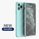 2020 New Luxury Liquid Silicone Case For iPhone 11 Pro Max 12  protector Case For iPhone X XS MAX XR 7 8 6 6S PLUS SE 2020 Cover