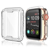 Watch Cover case For Apple Watch series 6 5 4 3 2 1 case 42mm 38m 40mm 44mm Slim TPU case Screen Protector for iWatch 6 5 4 44mm
