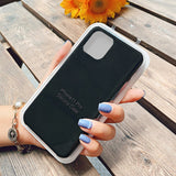 Official With LOGO Silicone Case For iphone 12 pro max 7 8 6 6s plus Case For apple iphone 11 pro max xr xs max x se 2020 Cover