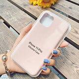 Official With LOGO Silicone Case For iphone 12 pro max 7 8 6 6s plus Case For apple iphone 11 pro max xr xs max x se 2020 Cover