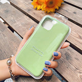 Official With LOGO Silicone Case For iphone 12 pro max 7 8 6 6s plus Case For apple iphone 11 pro max xr xs max x se 2020 Cover