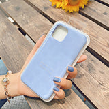 Official With LOGO Silicone Case For iphone 12 pro max 7 8 6 6s plus Case For apple iphone 11 pro max xr xs max x se 2020 Cover
