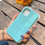 Official With LOGO Silicone Case For iphone 12 pro max 7 8 6 6s plus Case For apple iphone 11 pro max xr xs max x se 2020 Cover