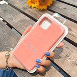 Official With LOGO Silicone Case For iphone 12 pro max 7 8 6 6s plus Case For apple iphone 11 pro max xr xs max x se 2020 Cover